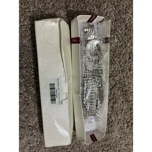 Lovful Rhinestone Belts for Women Dresses,All Silver Sparkly Wedding Belt